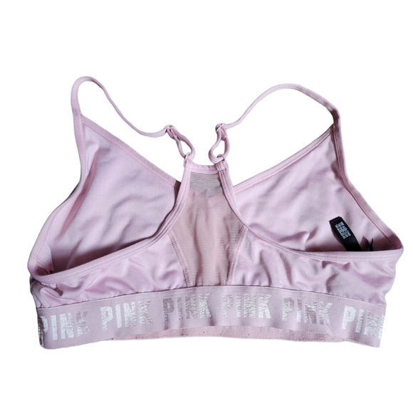 Victoria secret pink large Womens Athletic Sports Bra nude pink big - Picture 2 of 3